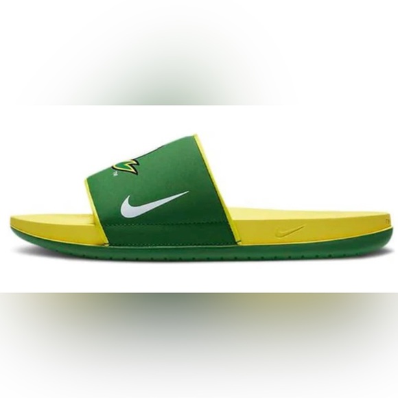 NWT NIKE UNIVERSITY OF OREGON DUCKS OFF-COURT SLIDES SZ MEN’S 7 - Picture 6 of 9
